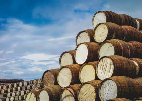 Whisky casks in Speyside.  PIC: PA