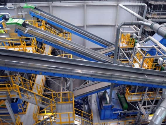 File pic: The materials pretreatment area area in the 200m power plant being built in Hull