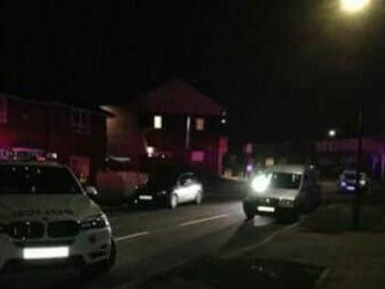 Boundary Road in Wybourn is sealed off by the police this morning