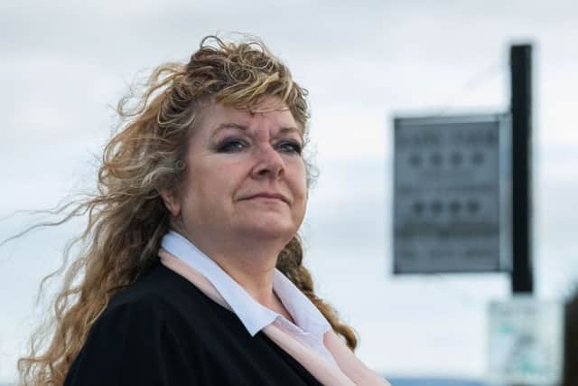 Fracking supporter Lorraine Allanson, of Rains Farm, Allerton, near Pickering, North Yorkshire.