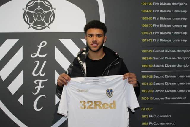 Tyler Roberts, pictured at Elland Road. Picture: LUFC