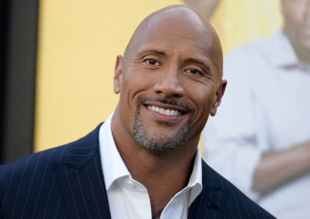 Movie star  Dwayne Johnson.