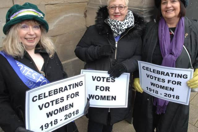 Video and pictures: March through Harrogate to mark 100 years of women ...