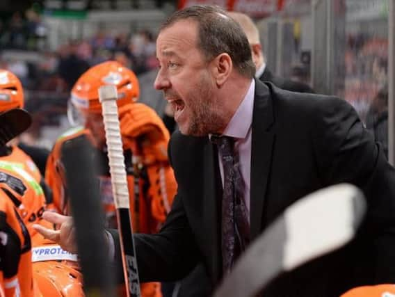 FRUSTRATING NIGHT: Sheffield Steelers' head coach, Paul Thompson. Picture: Dean Woolley.