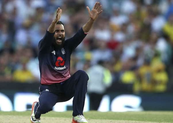 England's Adil Rashid.