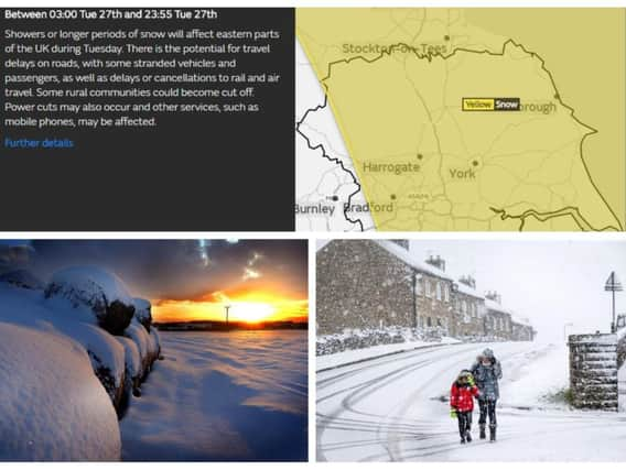 The Beast from the East will blow in high winds and snow for Yorkshire this week.