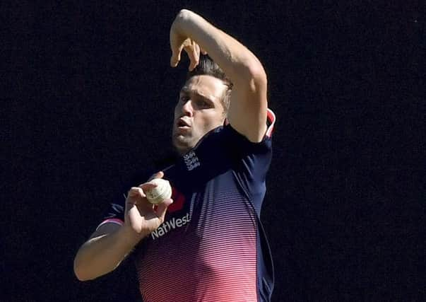 England's Chris Woakes.