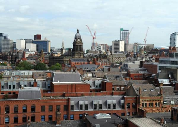 Leeds skyline. 7th September 2016. Picture : Jonathan Gawthorpe