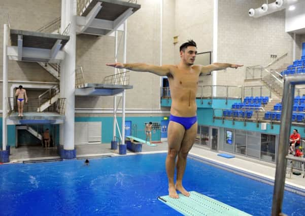 Chris Mears at the John Charles Aquatics Centre (Picture: Tony Johnson)