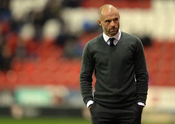 Beaten: Paul Warne and 
Rotherham United