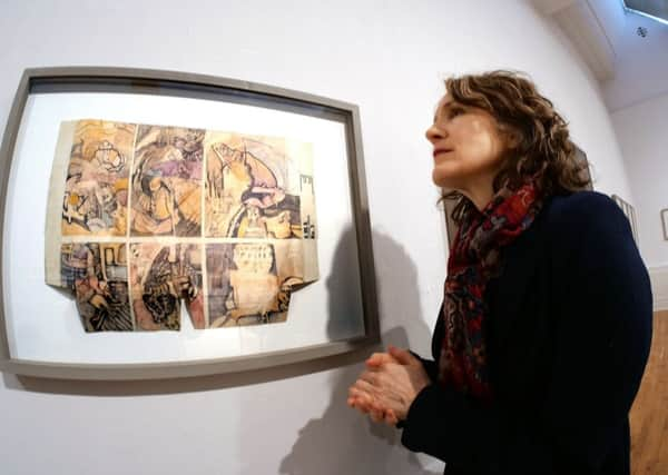 Museums Sheffield's Alison Morton with Portfolio Case, by John Battan. Picture: Scott Merrylees