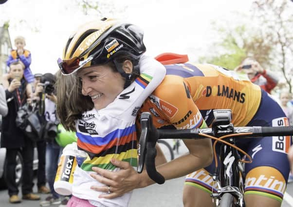 Lizzie Deignan, the women's champion of last year's Tour de Yorkshire. Picture by Allan McKenzie/SWpix.com.