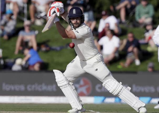 In form: England's Mark Stoneman in action against New Zealand.