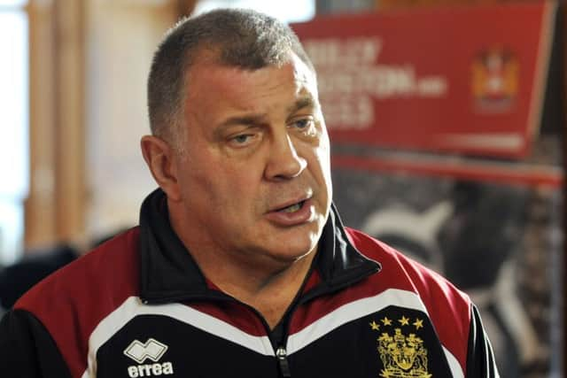 Wigan head coach Shaun Wane
.