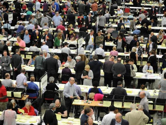 Leeds election count.