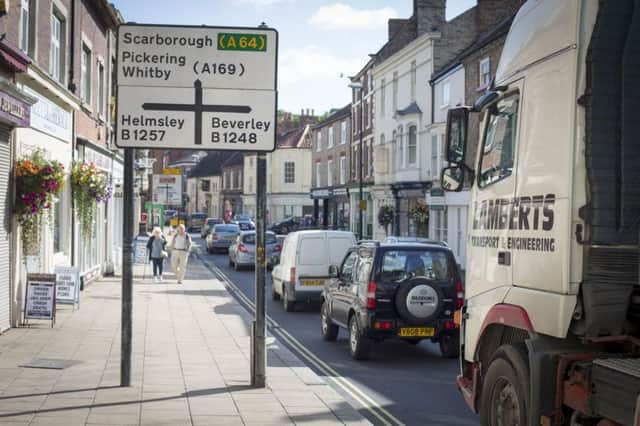 Traffic queues in Malton. Picture:  Scott Wicking