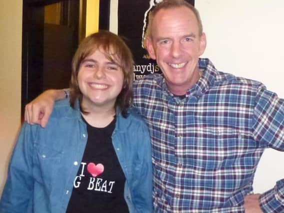 Famous pals! Knaresborough DJ Fatboy Slim with the legendary Fatboy Slim