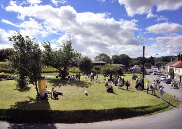 Muston has a big reputation for its annual scarecrow festival but today it hosts the Tour de Yorkshire during its third stage. Picture by Richard Ponter.