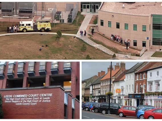 Two teenage boys have appeared at Leeds Crown Court accused of plotting a Columbine-style attack on a school in Northallerton. Twelve students were shot and killed during a mass shooting at Columbine High School, Colorado (Pictured top) in 1999.