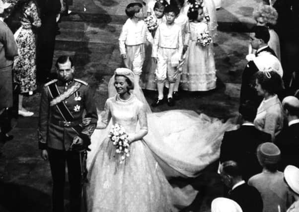 Royal wedding of Duke of Kent and Miss Worsley, inside York Minster.