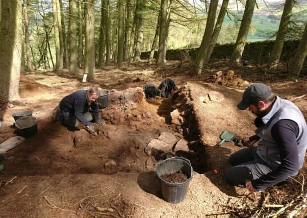 The Our Farm Heritage team in action in Nidderdale.  Picture by Rob Light.