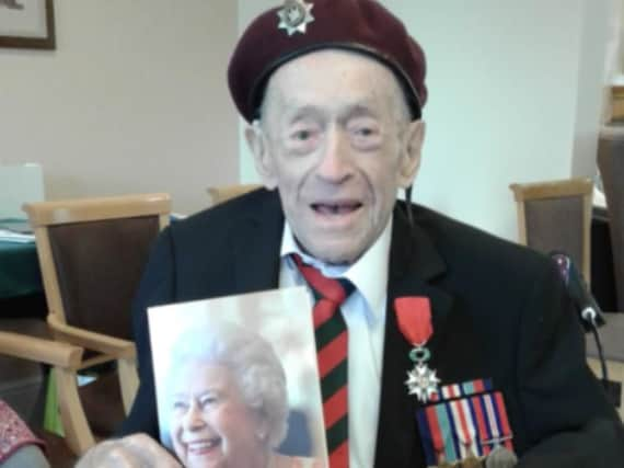 John Arscott celebrates his 100th birthday.