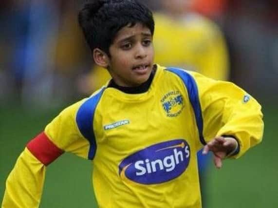 Young footballer Harrison Parker.