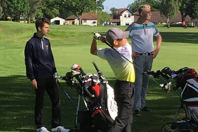 Fulford's Harry Bramley in action at the Yorkshire Boys' championship at Malton & Norton.