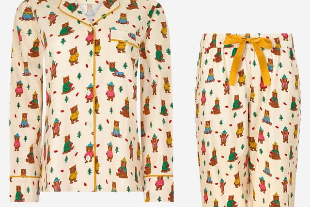 Cath Kidston Woodland Bear PJ Set, £55